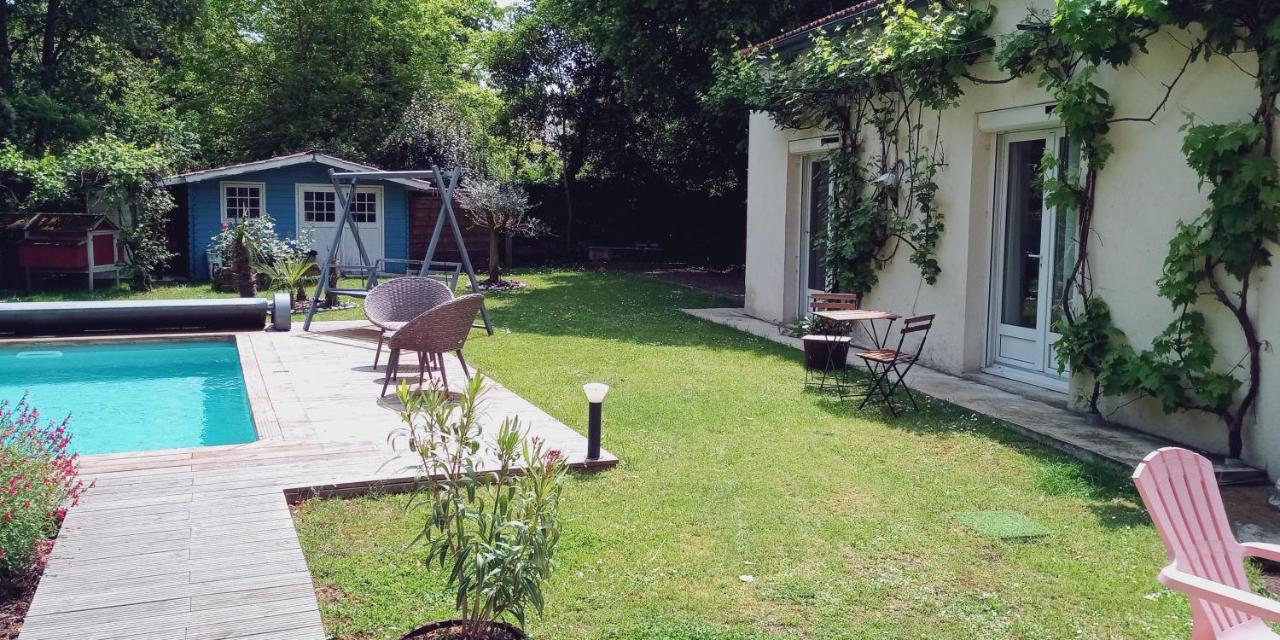 Merig'Home Chambre Bd Climatisee Dans Maison Avec Piscine Au Calme En Ville, Sdb & Toilettes Prives Angulema Exterior foto